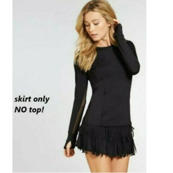 Nwt Lucky In Love Fringe Active Tennis Skirt Skort Shorts L Large - Picture 8 of 13